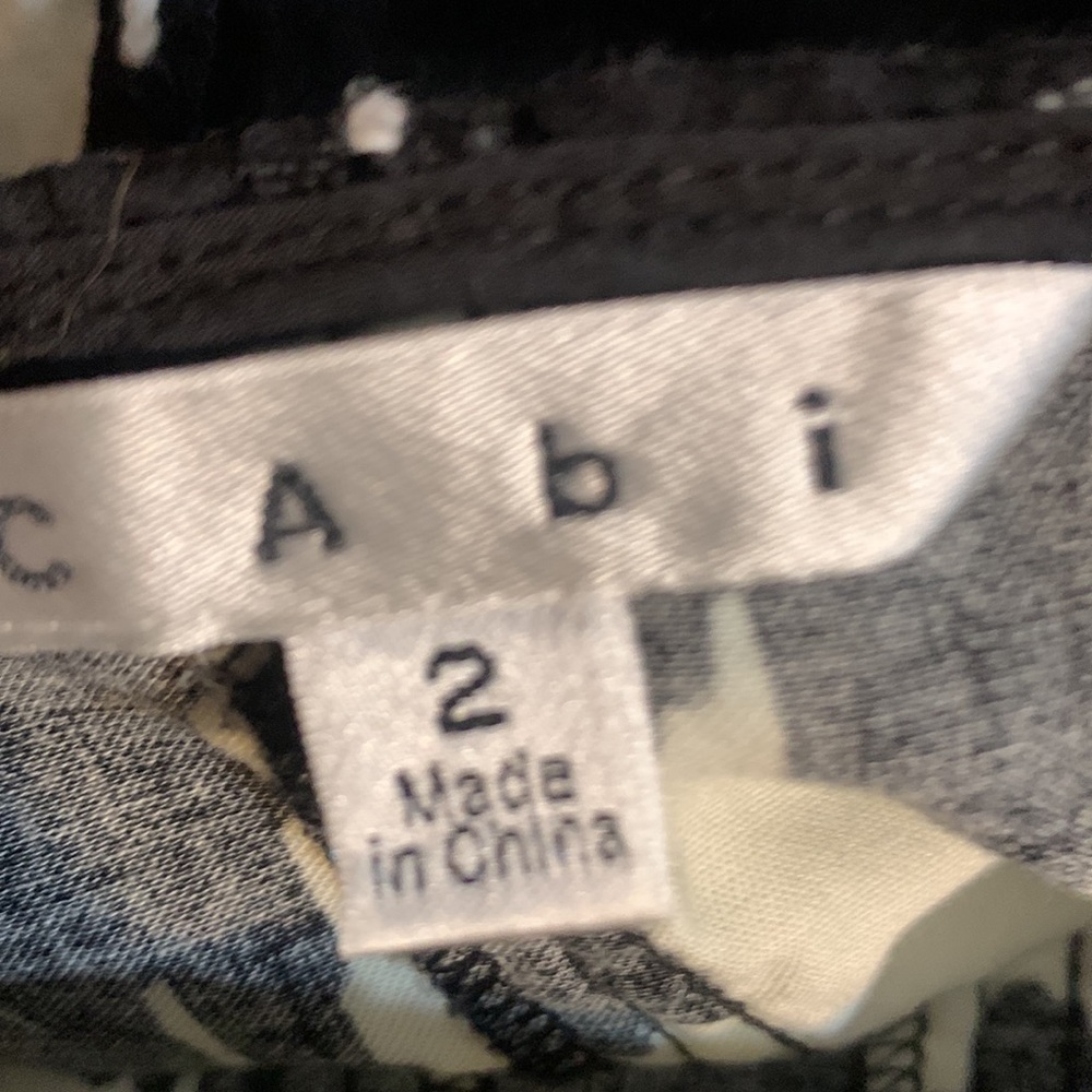 Cabi Black White Patchwork Stitched Above Knee Ci… - image 5